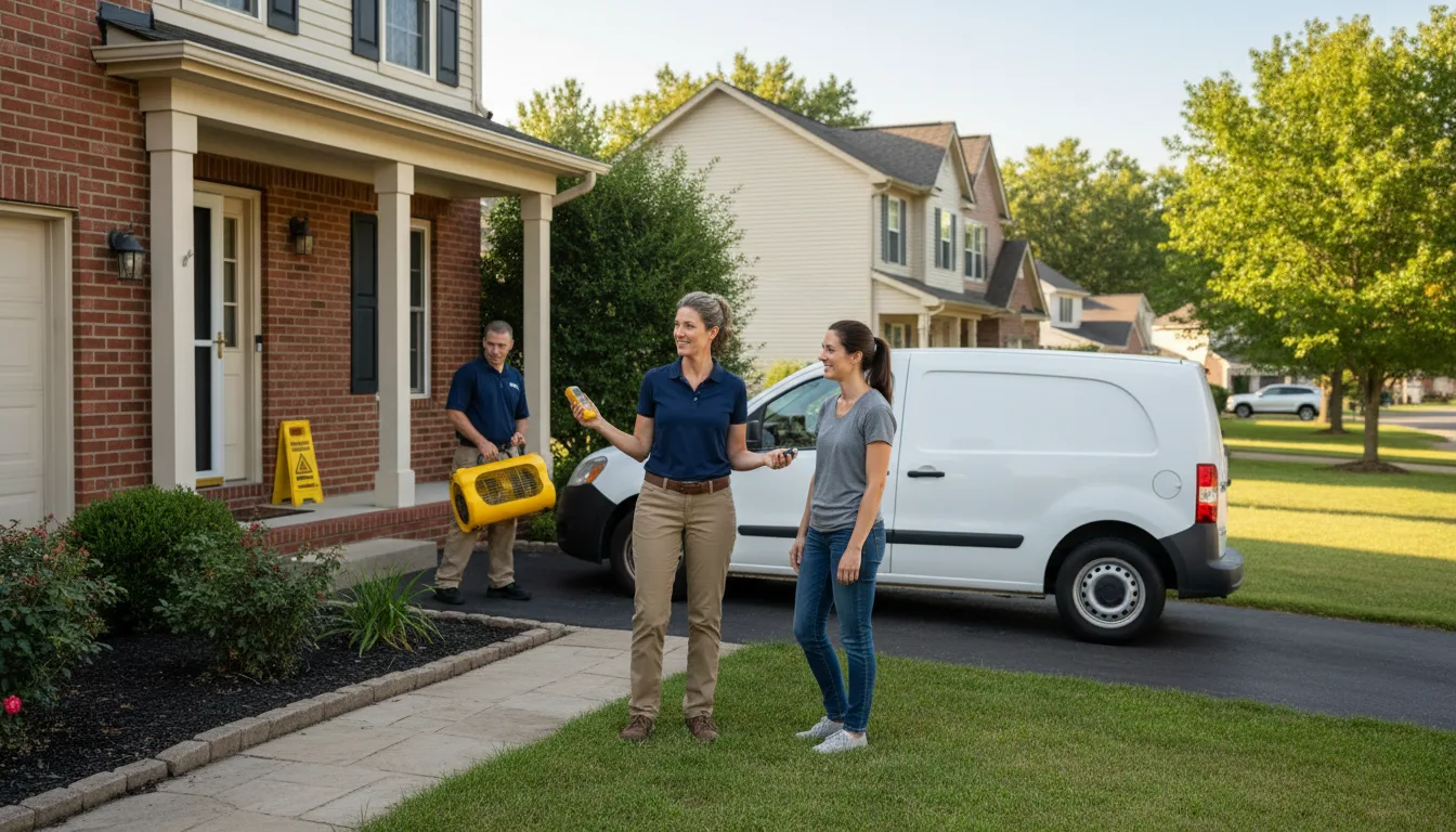 Water restoration image for Dehumidification And Cleanup Services in Davison, MI